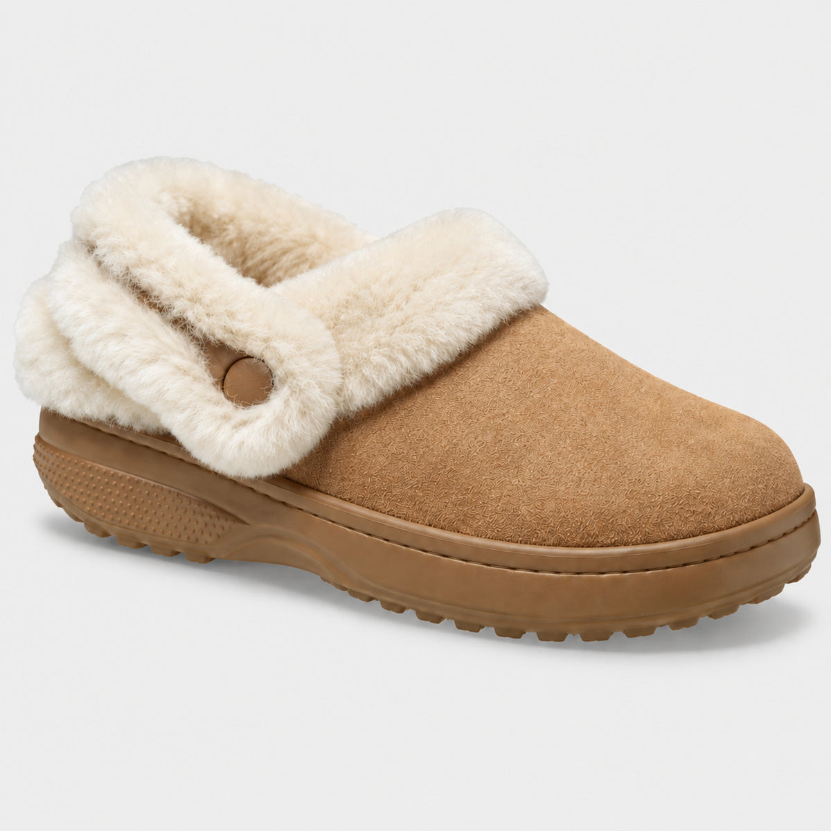 Women’s Faux-Fur Lined Vegan Suede Clogs