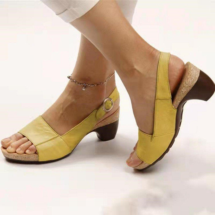 😍Last Day 49% OFF😍-Womens Comfortable Elegant Low Chunky Heel Shoes