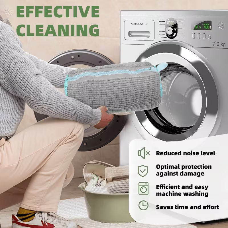 Reusable Washing Machine Bag with Ultra-Fine Fiber Cleaning System | Zipper Drum Design, Suitable for Sports Shoes, Tennis Shoes