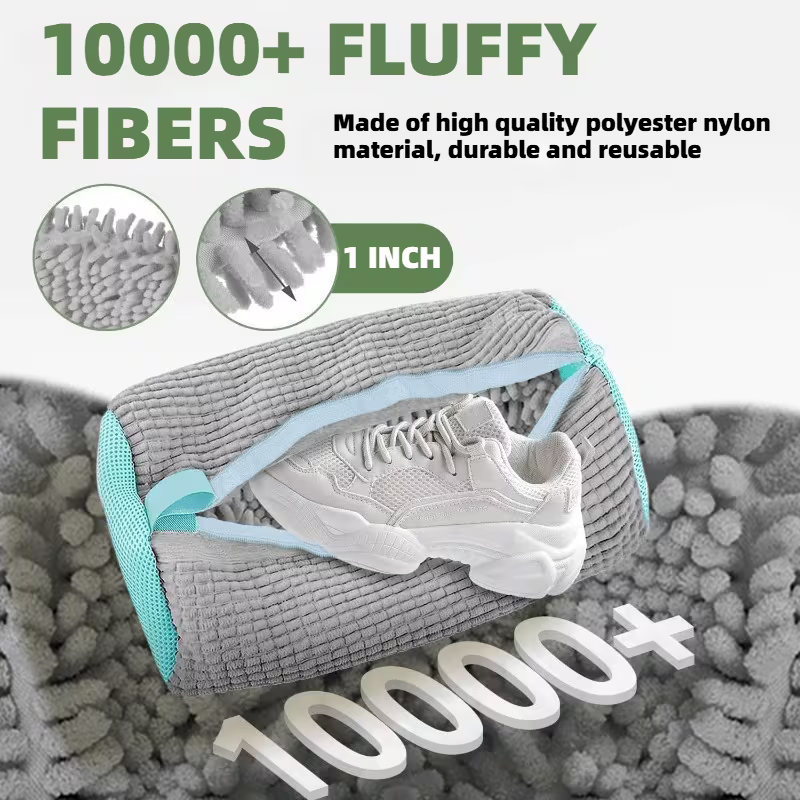 Reusable Washing Machine Bag with Ultra-Fine Fiber Cleaning System | Zipper Drum Design, Suitable for Sports Shoes, Tennis Shoes