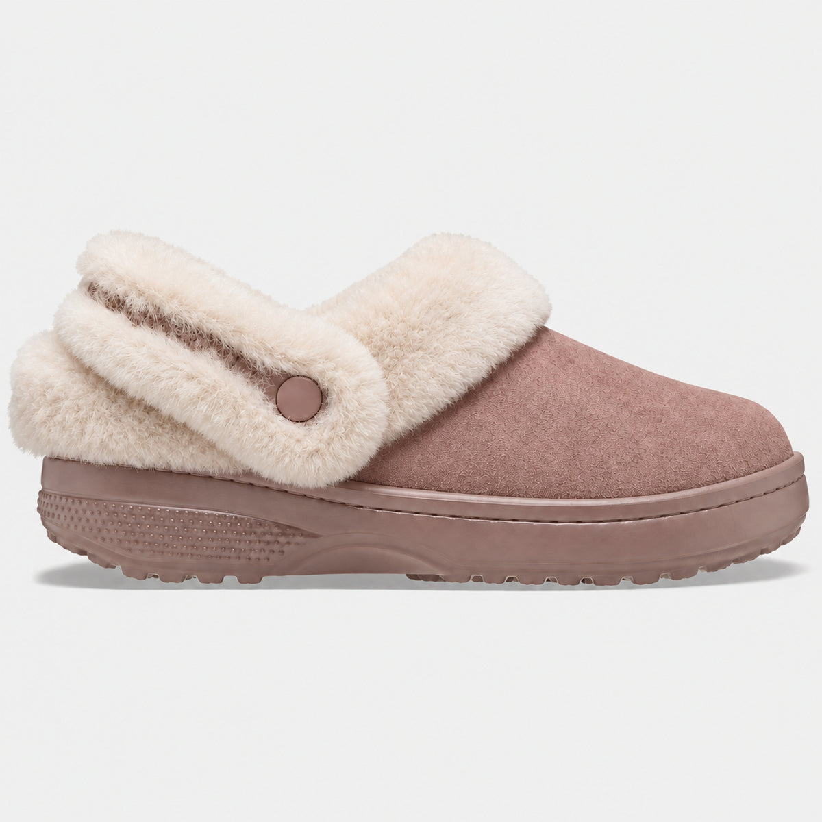 Women’s Faux-Fur Lined Vegan Suede Clogs