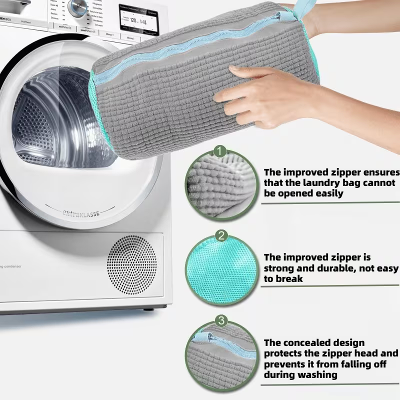 Reusable Washing Machine Bag with Ultra-Fine Fiber Cleaning System | Zipper Drum Design, Suitable for Sports Shoes, Tennis Shoes