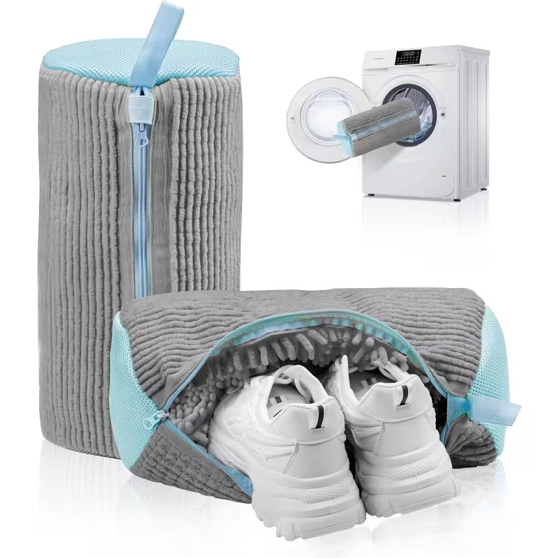 Reusable Washing Machine Bag with Ultra-Fine Fiber Cleaning System | Zipper Drum Design, Suitable for Sports Shoes, Tennis Shoes